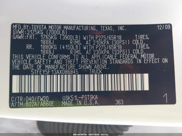 TOYOTA TUNDRA - 9