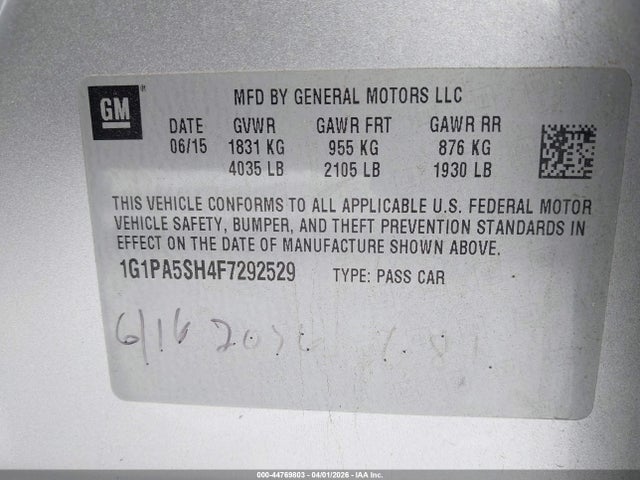 CHEVROLET CRUZE LS AUTO - 9