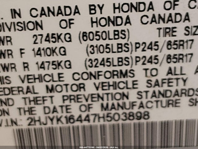 HONDA RIDGELINE RTS - 9