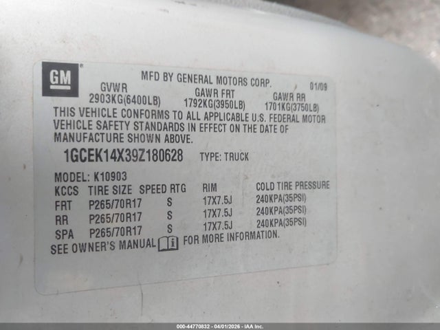 CHEVROLET SILVERADO 1500 WORK TRUCK - 9