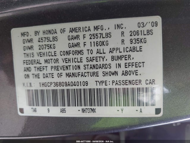 HONDA ACCORD - 9