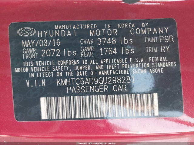 HYUNDAI VELOSTER - 9