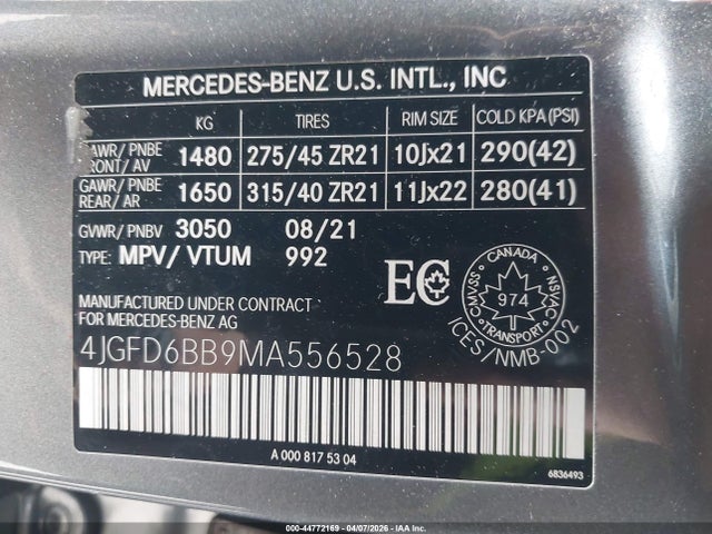 2021 MERCEDES-BENZ AMG GLE 53 COUPE 4MATIC 9