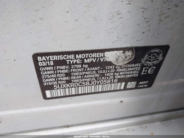 2018 BMW X5 XDRIVE35I 9