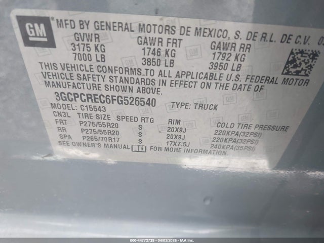 CHEVROLET SILVERADO 1500 1LT - 9