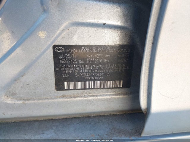 2012 Hyundai SONATA GLS — фото 9