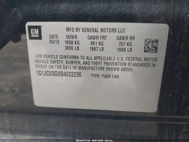 CHEVROLET SONIC LT AUTO - 9