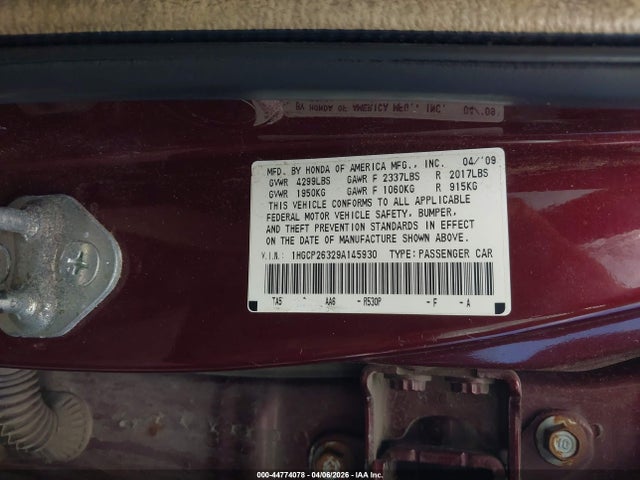 HONDA ACCORD 2.4 LX - 9