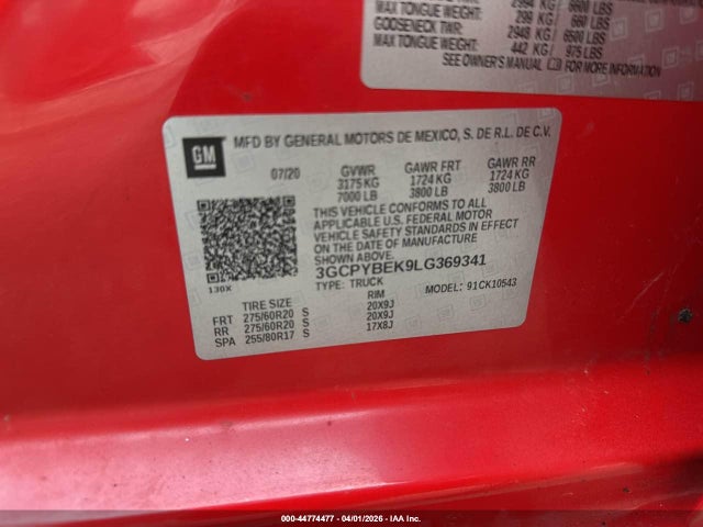 CHEVROLET SILVERADO 1500 4WD SHORT BED CUSTOM - 9