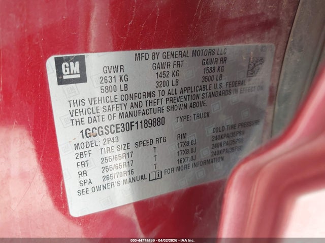 CHEVROLET COLORADO Z71 - 9