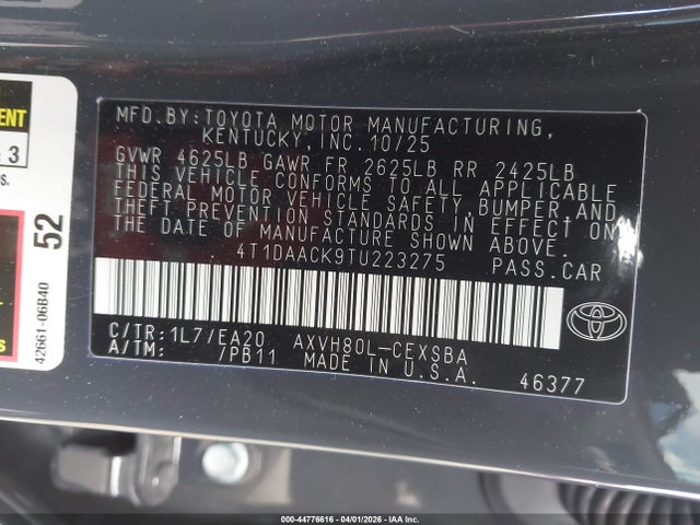 صورة 9 لـ 2026 Toyota CAMRY SE