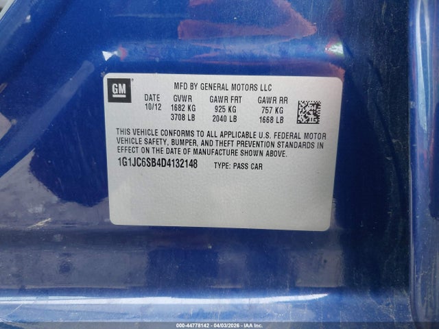 CHEVROLET SONIC LT AUTO - 9