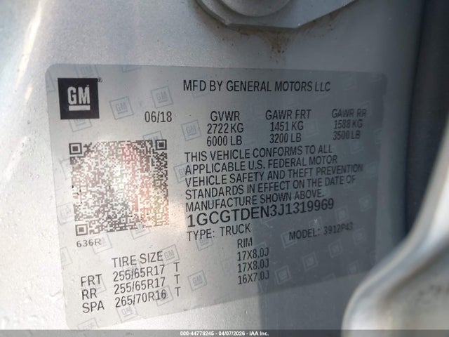 CHEVROLET COLORADO Z71 - 9