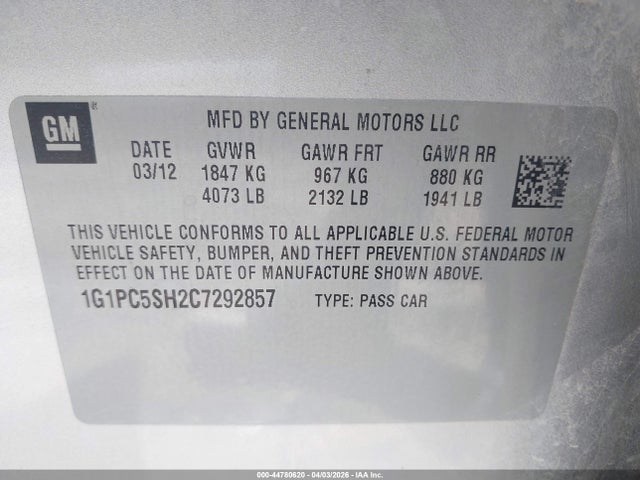 CHEVROLET CRUZE LS - 9