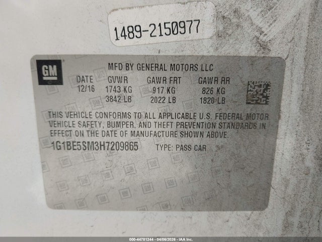 CHEVROLET CRUZE LT AUTO - 9