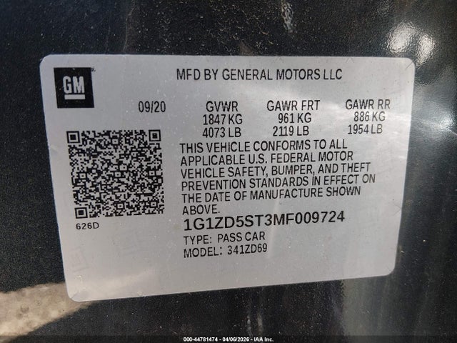 CHEVROLET MALIBU FWD LT - 9