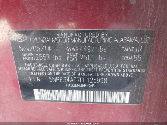 HYUNDAI SONATA SPORT - 9