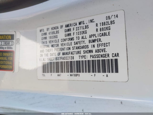 HONDA ACCORD - 9