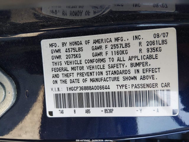 HONDA ACCORD 3.5 EX-L - 9