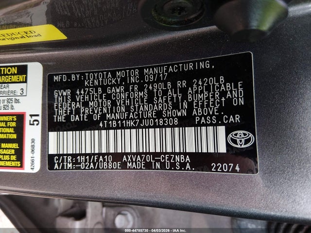 TOYOTA CAMRY - 9