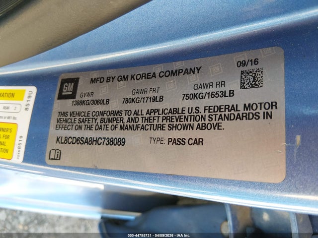 CHEVROLET SPARK 1LT CVT - 9