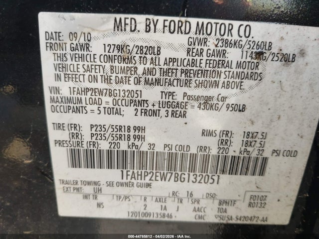 FORD TAURUS SEL - 9