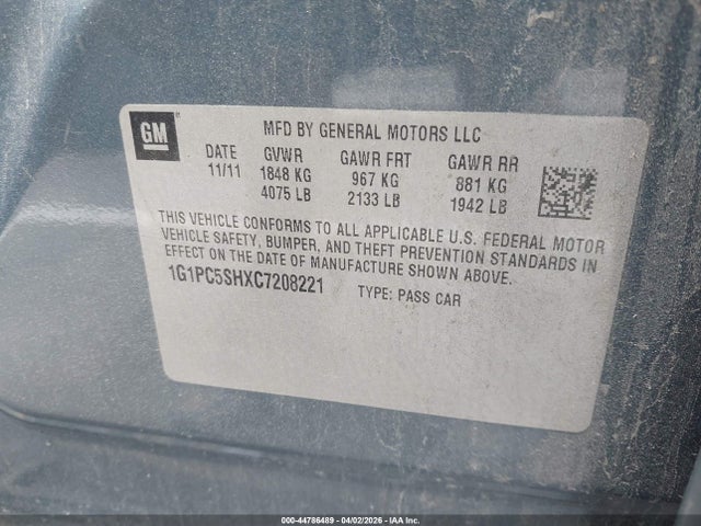 CHEVROLET CRUZE LS - 9