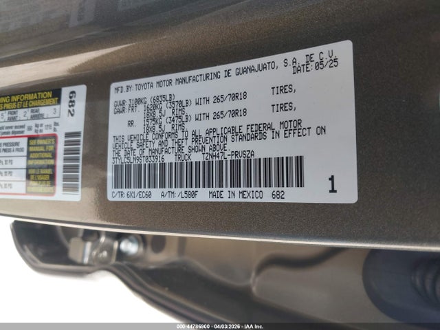 2025 Toyota TACOMA HYBRID TRAILHUNTER — фото 9