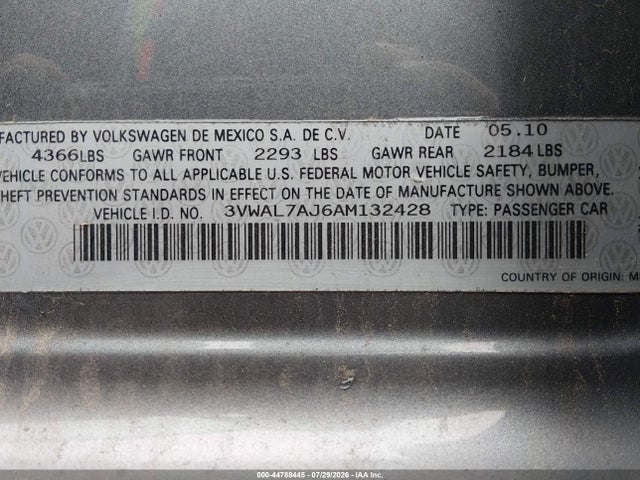 صورة 9 لـ 2010 Volkswagen JETTA TDI
