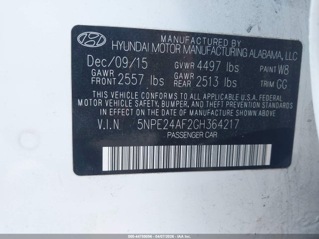 HYUNDAI SONATA SE - 9