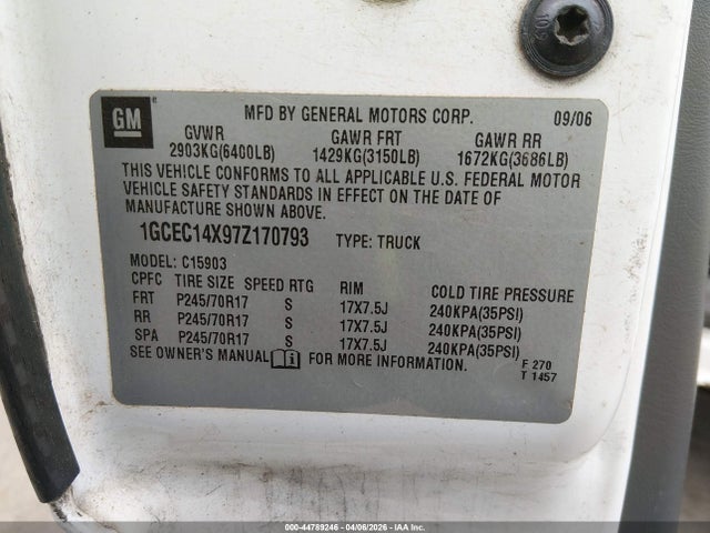 CHEVROLET SILVERADO 1500 CLASSIC WORK TRUCK - 9