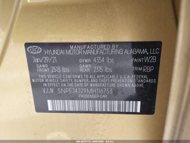 HYUNDAI SONATA SEL PLUS - 9