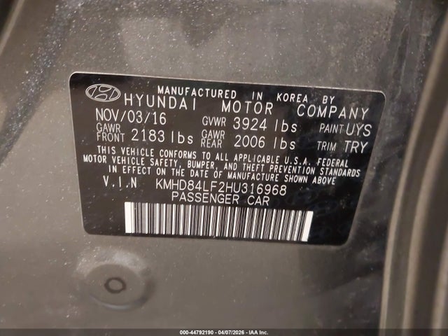 HYUNDAI ELANTRA LIMITED - 9