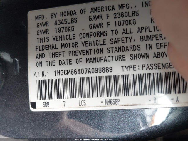 HONDA ACCORD 3.0 SE - 9