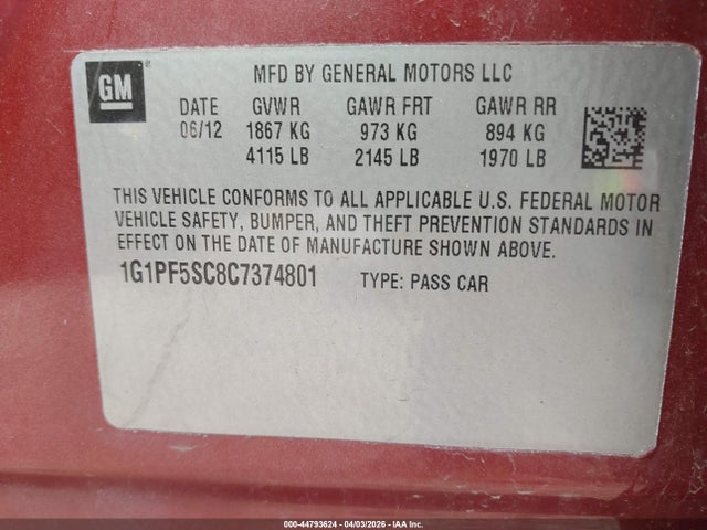 CHEVROLET CRUZE 1LT - 9