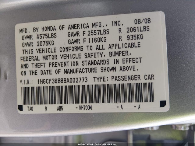 HONDA ACCORD 3.5 EX-L - 9