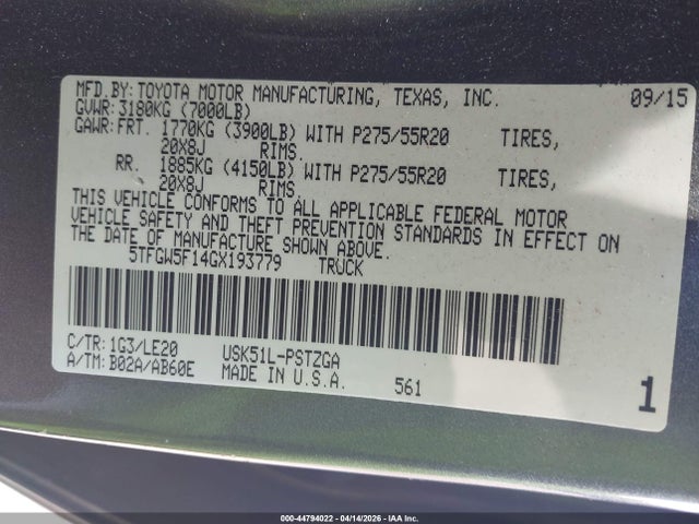 TOYOTA TUNDRA - 9
