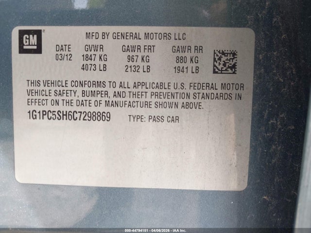 CHEVROLET CRUZE LS - 9