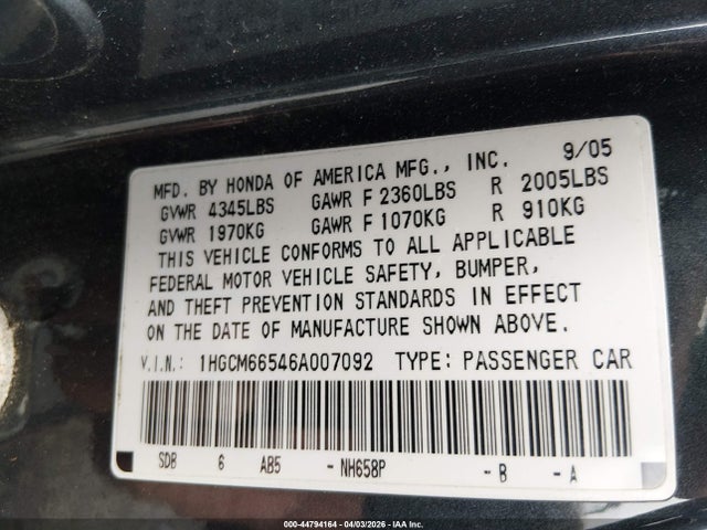 HONDA ACCORD 3.0 EX - 9