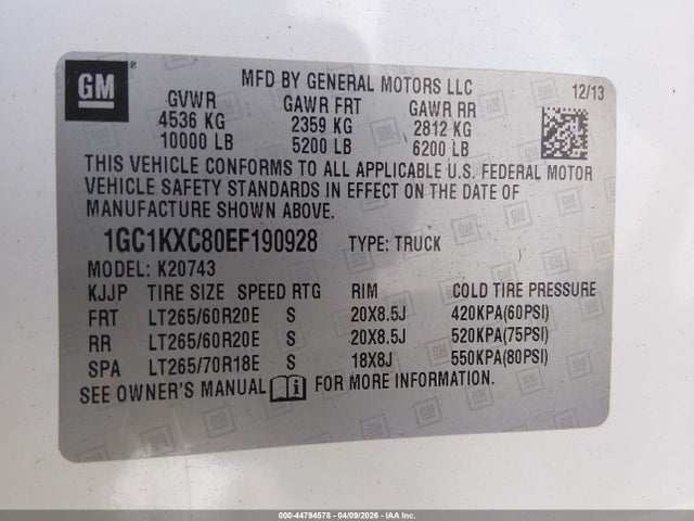 2014 Chevrolet SILVERADO 2500HD LT — фото 9