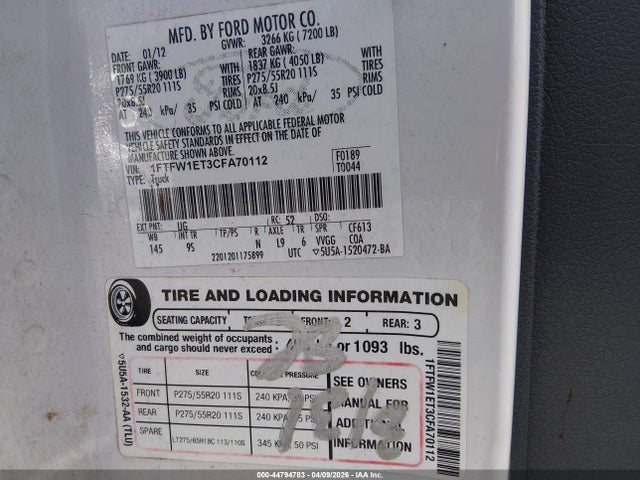 FORD F-150 PLATINUM - 9
