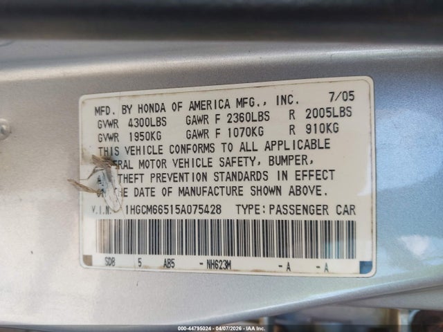 HONDA ACCORD 3.0 EX - 9