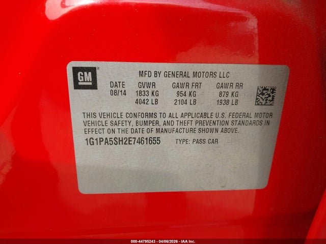 CHEVROLET CRUZE LS AUTO - 9