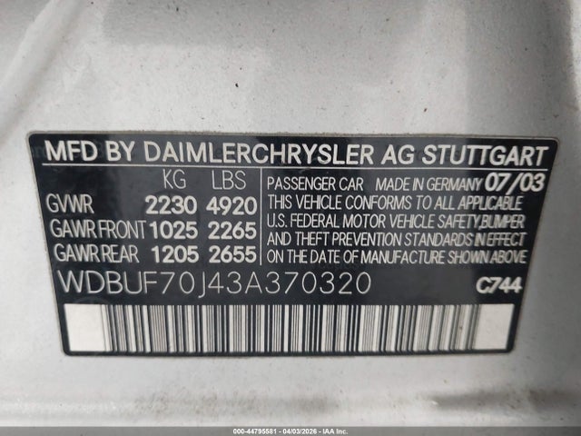 MERCEDES-BENZ E-CLASS - 9