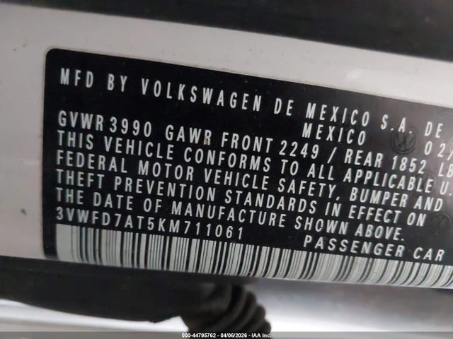 صورة 9 لـ 2019 Volkswagen BEETLE 2.0T FINAL EDITION SE/2.0T FINAL EDITION SE