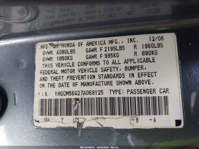 HONDA ACCORD 2.4 LX - 9