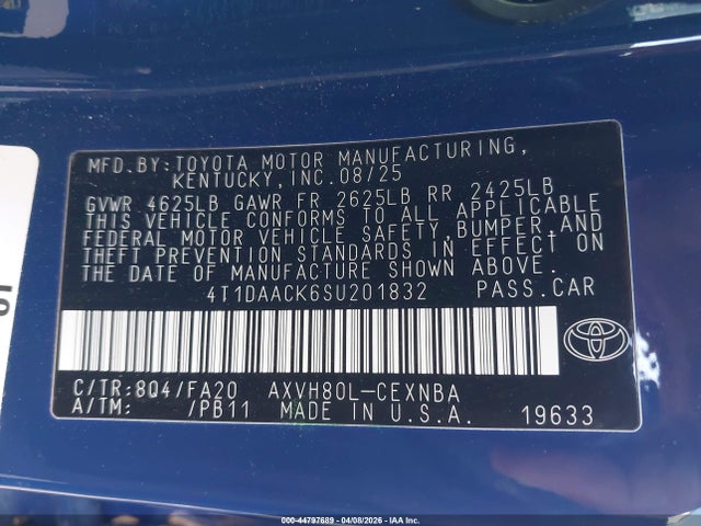 صورة 9 لـ 2025 Toyota CAMRY LE