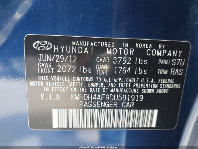 HYUNDAI ELANTRA GLS/LIMITED - 9