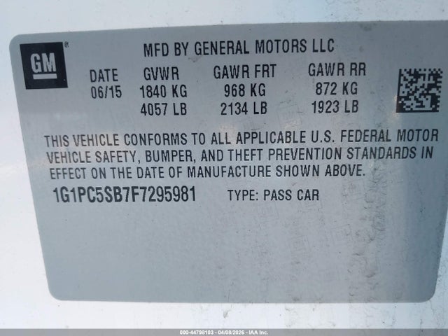 CHEVROLET CRUZE 1LT AUTO - 9