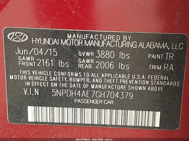 HYUNDAI ELANTRA SE - 9